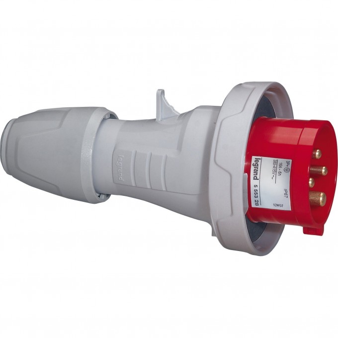 Прямая вилка LEGRAND P17 Tempra Pro IP 66/67 380/415 В 16 A 3К+З 555328